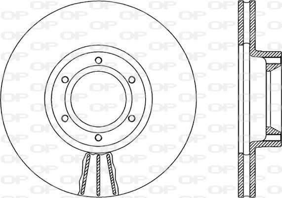 OPEN PARTS Тормозной диск BDA1878.20